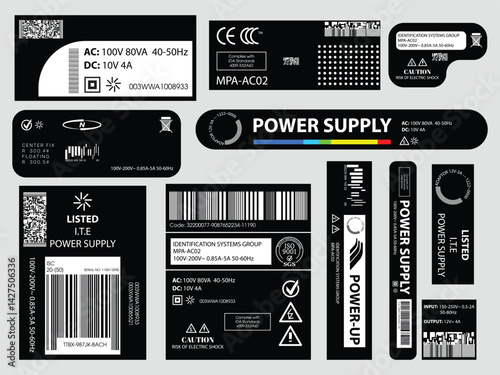 Label pack design. Vector graphic asset for streetwear design. Retro futuristic element in Y2K for apparel, clothing and poster design