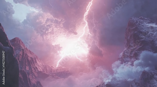 Lightning splits clouds to reveal the full IPCC red alert ðŸ“œ.