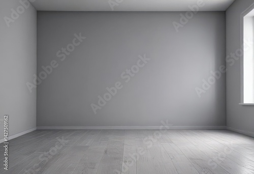 Wallpaper Mural Empty grey room; subtle gradient, perfect product showcase, simple interior, interior, background, backdrop Torontodigital.ca