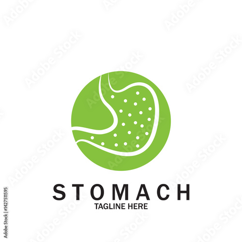 Stomach Logo vector illustration design creative Gastroenterology Healthy Logo element icon  Stomach healthcare icon vector template