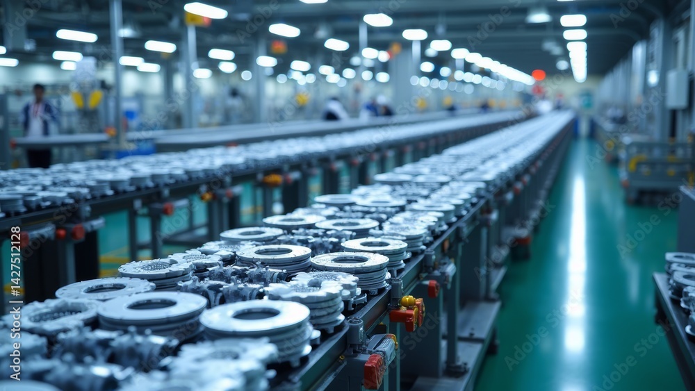 Obraz premium Factory automation production line