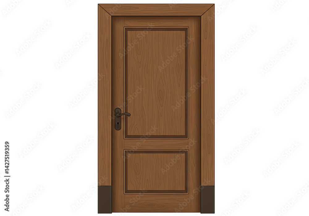 Wooden Door – High-Resolution PNG with Transparent Background Wooden Door – High-Resolution PNG with Transparent Background