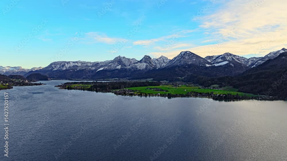 Hyperlapse of Lake Wolfgang in Austria. Hyperlapse of Lake Wolfgang in Austria.