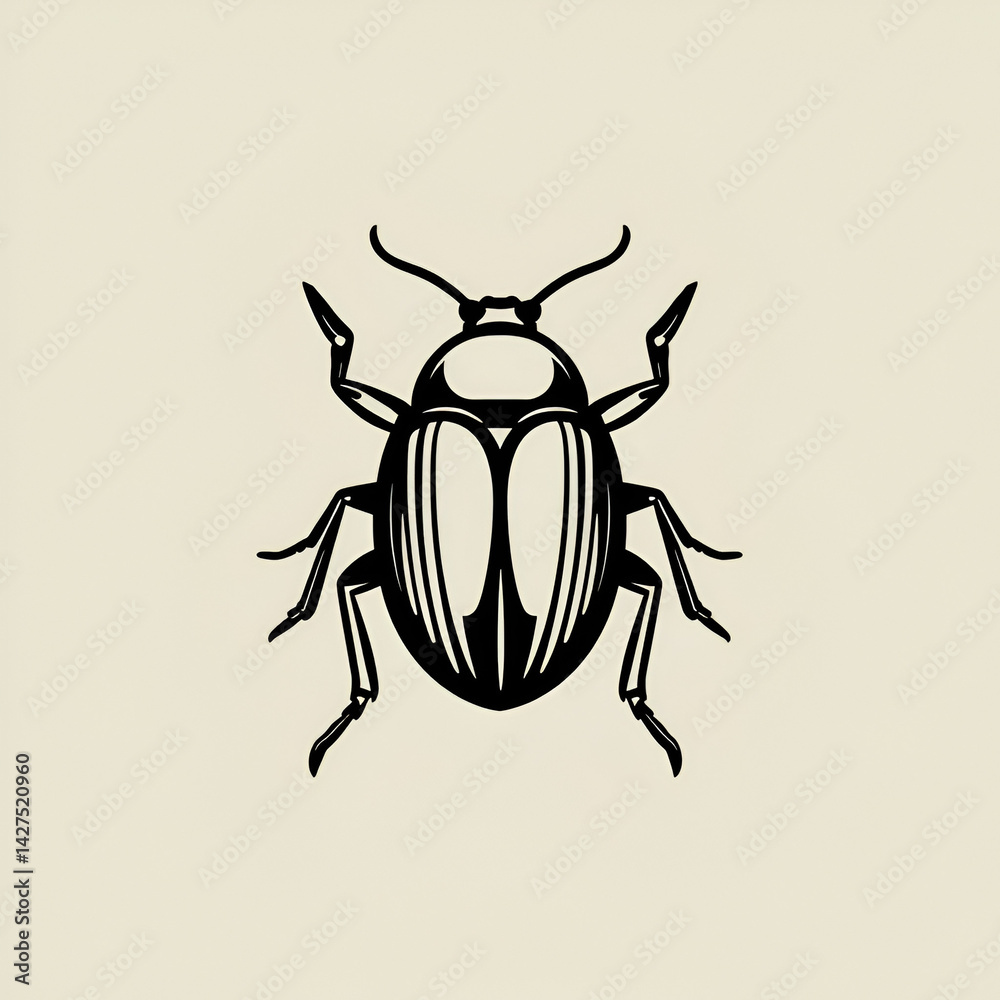 Dung Beetles Outline Icon, Vector illustration Dung Beetles Outline Icon, Vector illustration