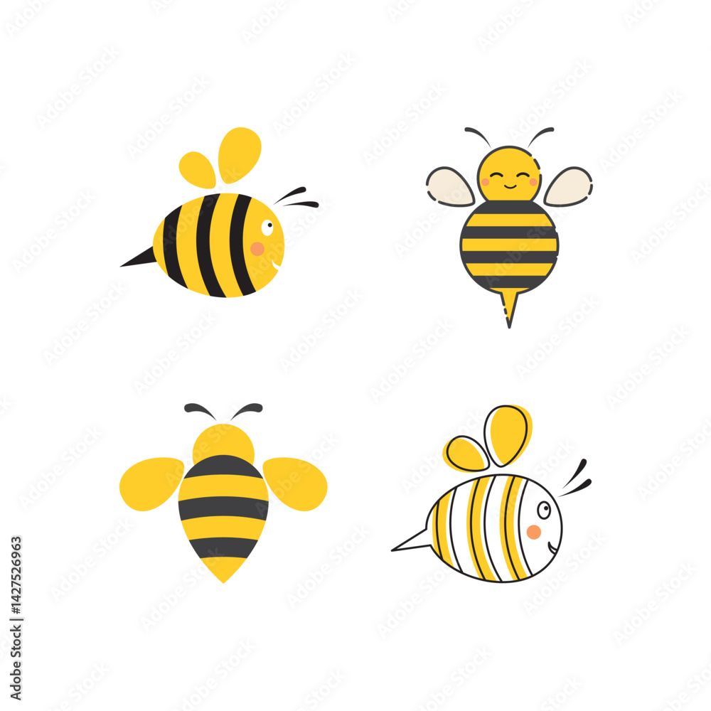 Obraz premium Bee Logo icon