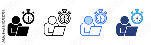 Overtime icon sheet multiple style collection