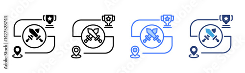 Challenge icon sheet multiple style collection