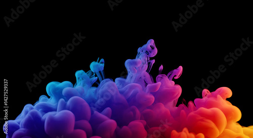 vibrant purple smoke burst digital wallpaper