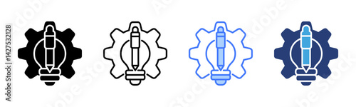 Learning And Development icon sheet multiple style collection