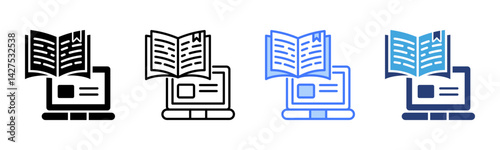 Adaptive Learning icon sheet multiple style collection