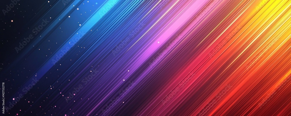 Vibrant Rainbow Stripes Abstract Background Vibrant Rainbow Stripes Abstract Background