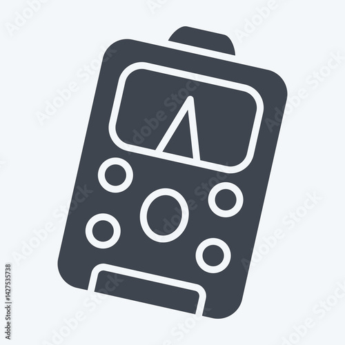 Icon Power Meter. related to Repair Tools symbol. glyph style. design editable