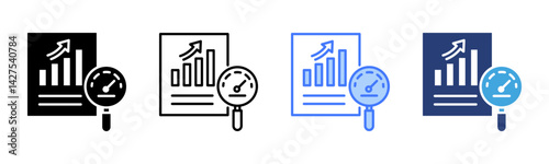 Benchmarking icon sheet multiple style collection