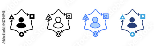 Adaptation icon sheet multiple style collection