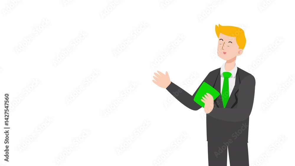 video man is standing and giving a lecture cartoon animation
video man is standing and giving a lecture cartoon animation