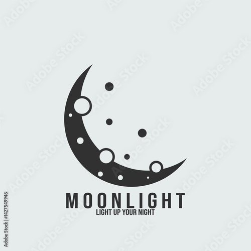Moon Sun Mosaic abstract icon vector illustration template design
