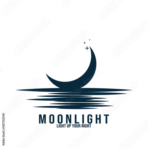 Moon Sun Mosaic abstract icon vector illustration template design