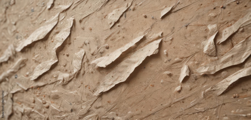 Naklejka premium Close-up recycled paper Uneven surface, visible fibers , surface, natural fiber