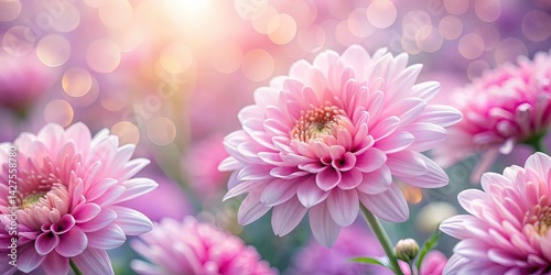 Pink Floral Wallpaper, Serene Bokeh, High Depth of Field