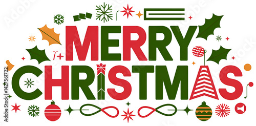 Designed to use the 'Merry Christmas' letters.