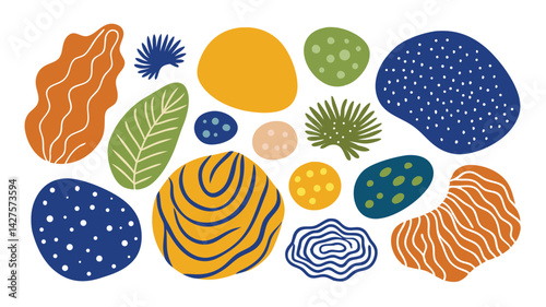 Flowy Hand Drawn Vector Elements for Posters