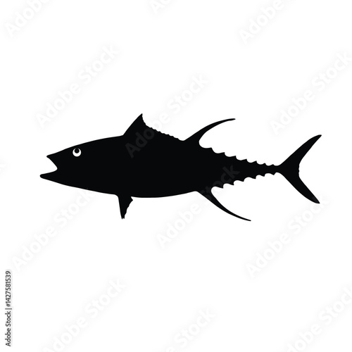 tuna fish isolated on white