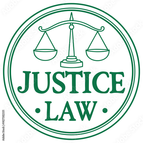 Scales of Justice Law Symbol: Legal Balance, Court, and Jurisprudence Design.