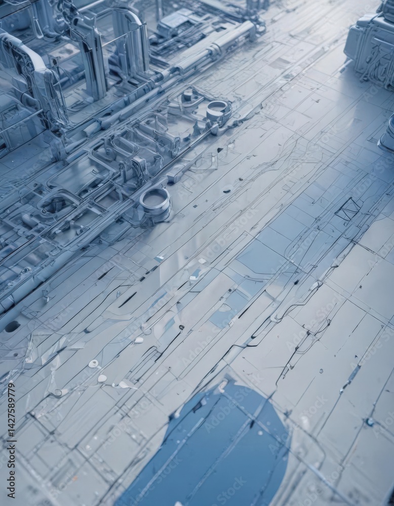 Technical drawing, abstract blue shapes and lines, engineering style, wallpaper, blue Technical drawing, abstract blue shapes and lines, engineering style, wallpaper, blue