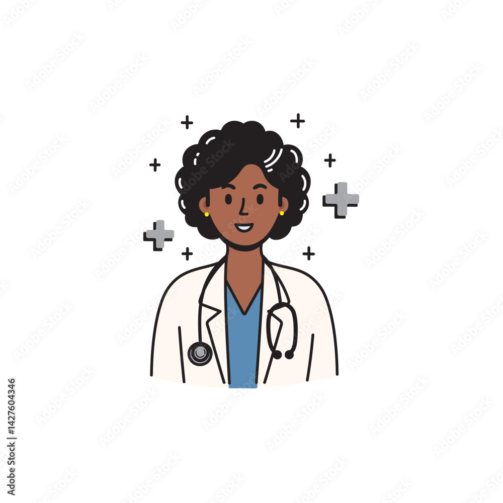 a doctor vector image, female doctor image vector, occupation doctor image vector, healthcare doctor avatar image vector. a doctor vector image, female doctor image vector, occupation doctor image vector, healthcare doctor avatar image vector.