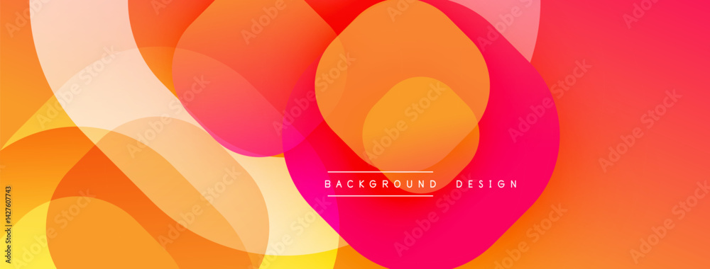 Abstract background features overlapping circles, gradients ranging from yellow to pink. Modern design evokes warmth, fluidity, simplicity. Perfect for digital projects. Abstract background features overlapping circles, gradients ranging from yellow to pink. Modern design evokes warmth, fluidity, simplicity. Perfect for digital projects.