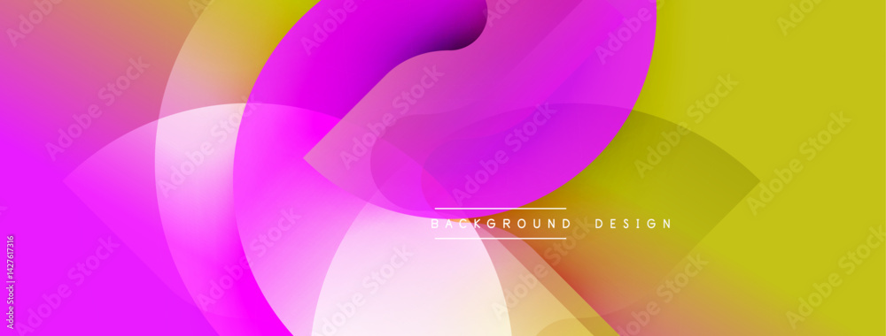 Abstract vibrant background. Overlapping colorful shapes create dynamic composition. Gradient hues transition from pinks, purples to yellows. Modern design element for digital projects. Abstract vibrant background. Overlapping colorful shapes create dynamic composition. Gradient hues transition from pinks, purples to yellows. Modern design element for digital projects.