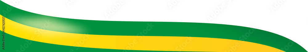 Obraz premium Brazil Flag Corner Border Illustration