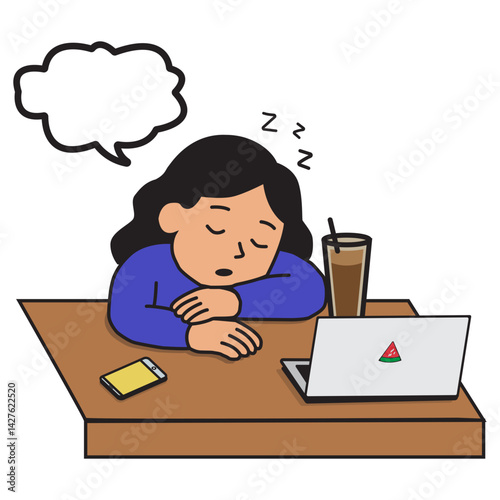 Women Sleep Coffee