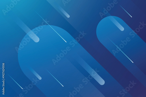 Abstract blue geometric technology background. Modern and simple speed motion backdrop.