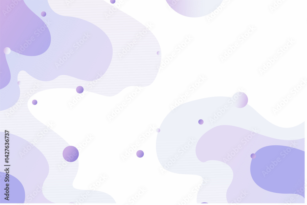 Obraz premium Minimal Abstract Background with Wavy Gradient Shapes and Smooth Floating Elements