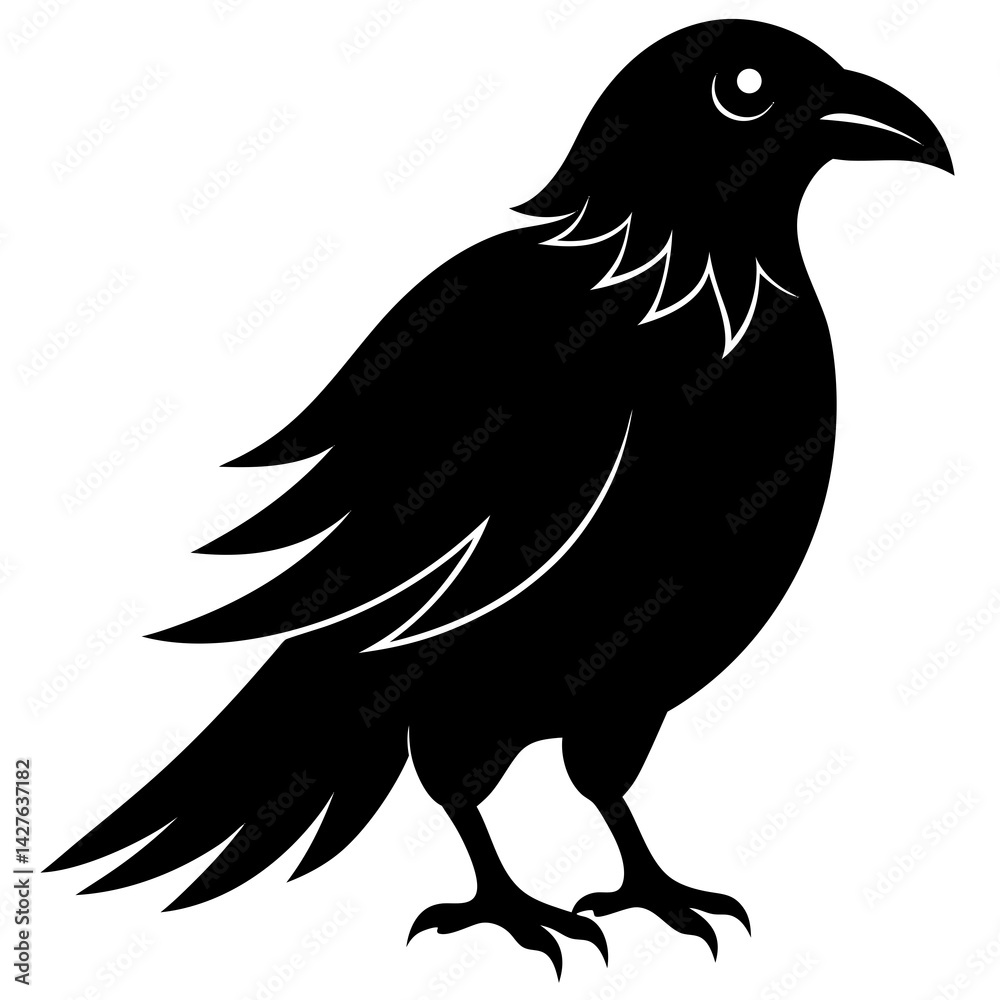 Fototapeta premium black silhouette of a Argentavis Magnificens animal