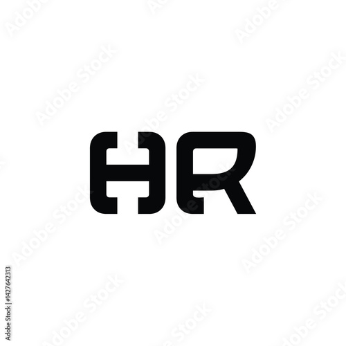 Free Download HR monogram logo design letter text name symbol monochrome logotype alphabet character simple logo - GFXLoad