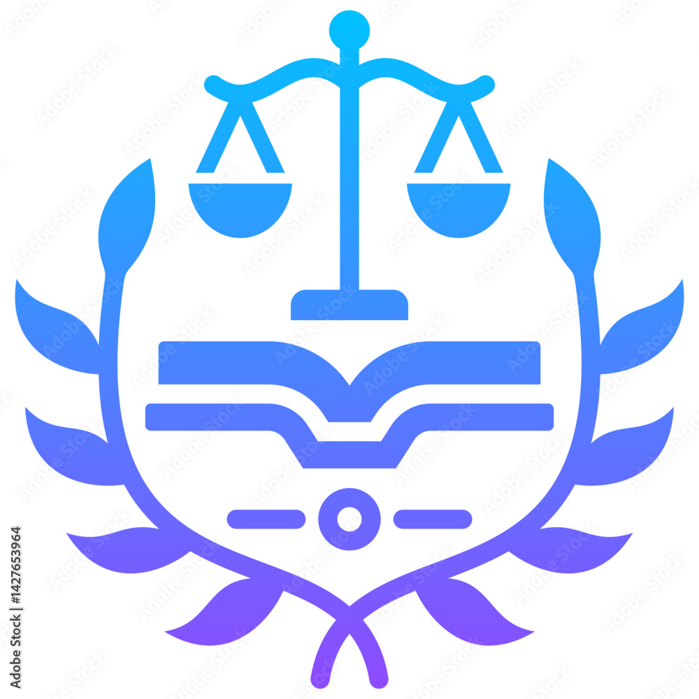 Fototapeta premium Law Firm Icon
