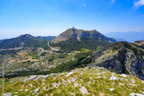 Obraz na płótnie Štirovnik, the highest peak of Lovćen National Park in the heart of Montenegro in the Balkans w salonie