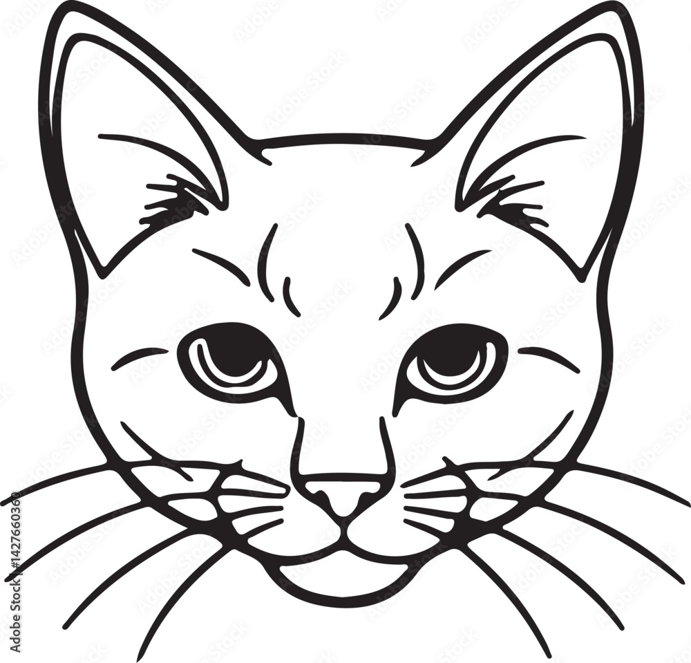 Cat simple icon. Vector ICON all icon Viktor Cat simple icon. Vector ICON all icon Viktor
