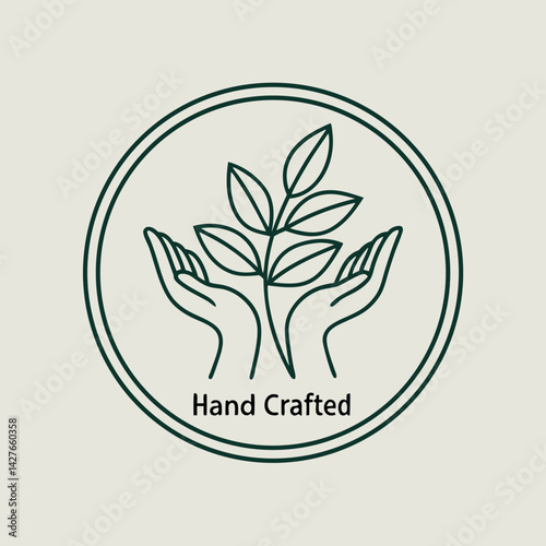 Hand Crafted Vector Icon for Natural Products.