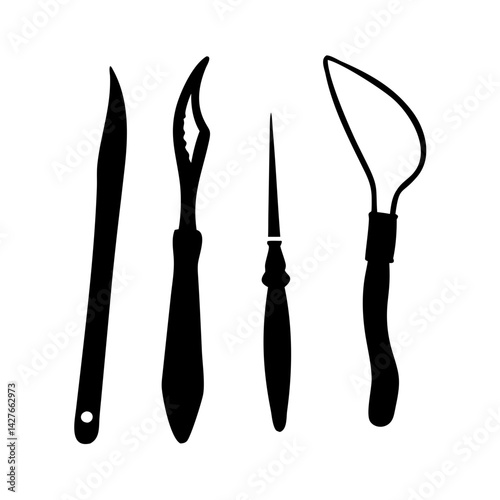 artisan tools icon, artisan tools silhouette vector illustration-simple silhouette illustration of artisan tools,artisan tools vector