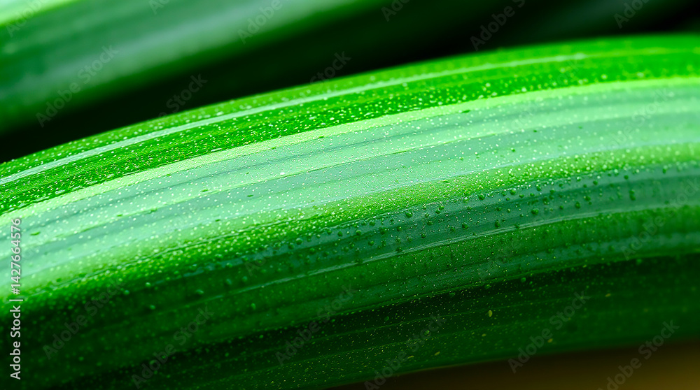 close up detail cucumber side - Generated AI