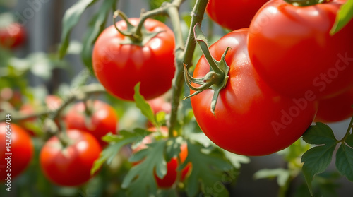 tomatoes on vine - generated AI