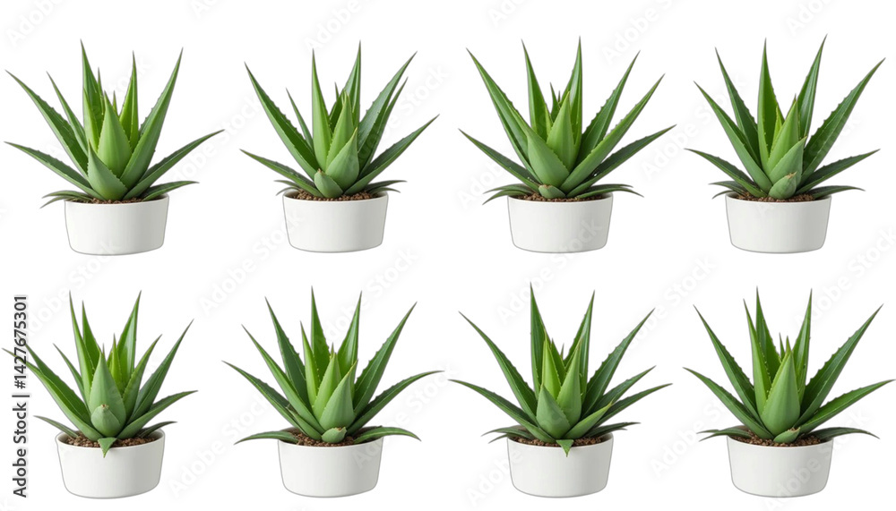 Fototapeta premium set of green plants