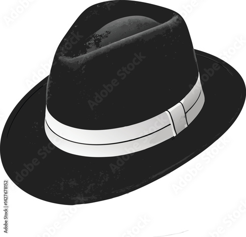 black bowler hat