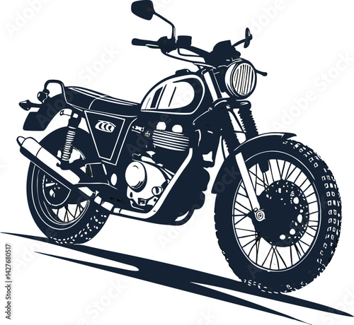 motorcycle isolated on white background