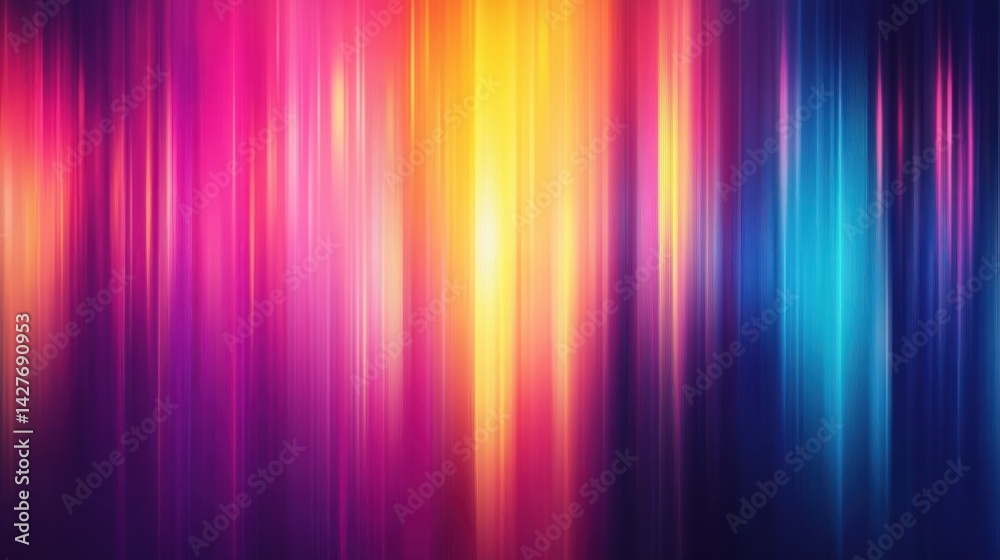 Vibrant vertical light streaks in a spectrum of colors Vibrant vertical light streaks in a spectrum of colors