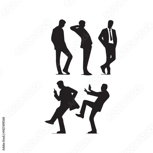 Vector Men Standing Pose Silhouettes Set

Male Silhouette Poses Black and White

Standing Man Vector Outline Collection