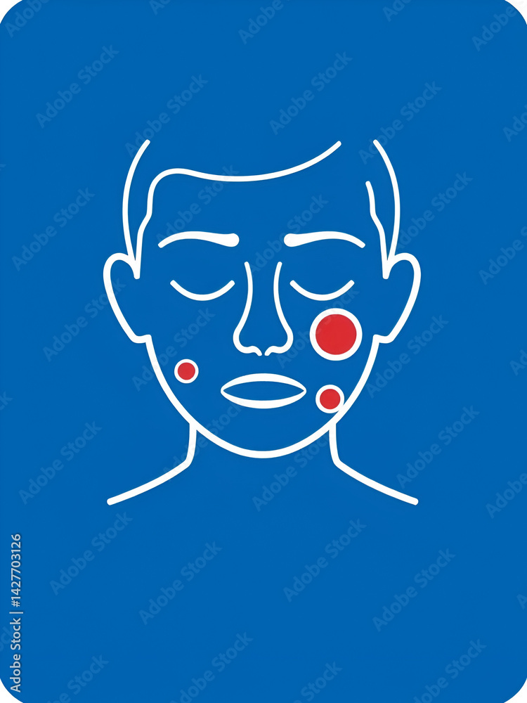 Fototapeta premium skin condition icon sign vector